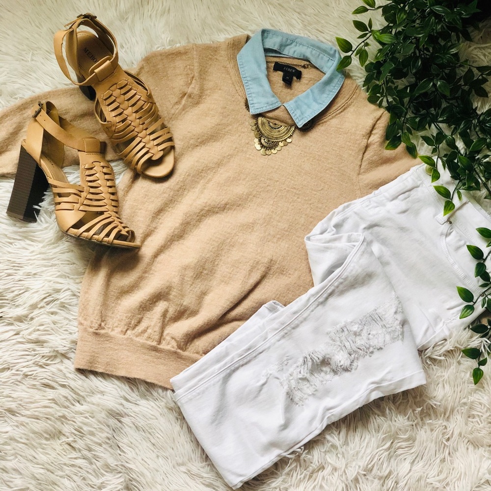 Cream pullover sweater